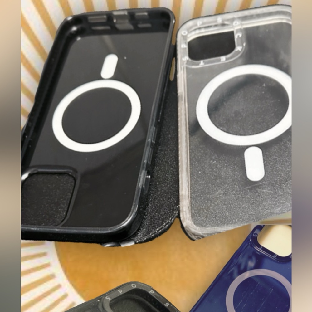 Black and Clear MagSafe-Compatible iPhone Cases